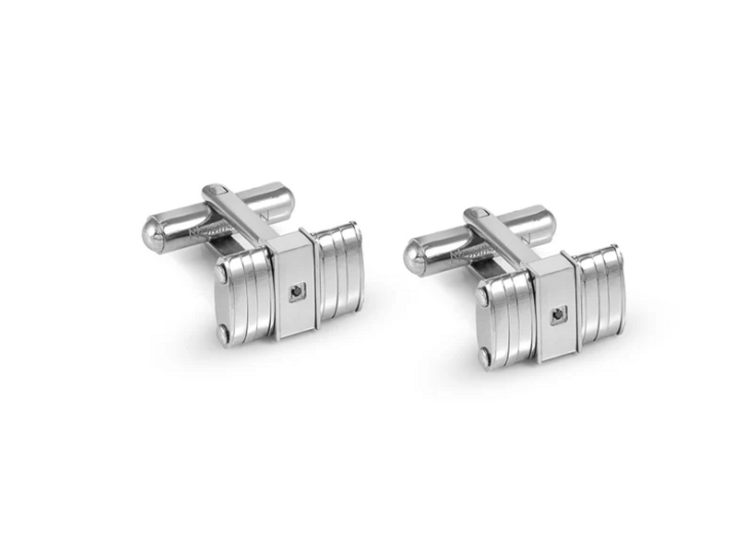 Stalowe spinki do mankietów Nomination Italy Strong Diamond 028333 036. Komplet eleganckich spinek do mankietów.jpg